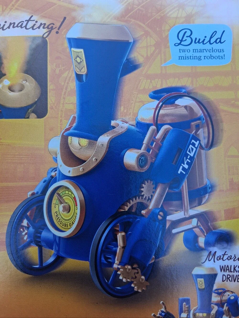 TrainBots 2-in-1 Steam Maker Kit - Blue by Thames & Kosmos